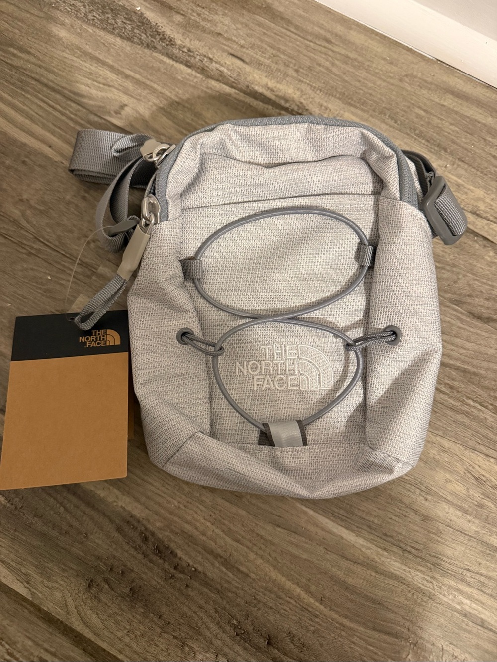 The North Face Light Gray Men's Belt Bag with Front Bungee